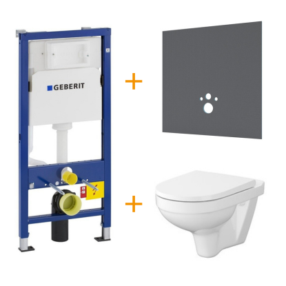 Image de Toiletset met Wedi I-board + toiletbril softclose en UP100 inbouwreservoir