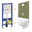 Image de Hangtoilet Set met MDF plaat + toiletbril softclose