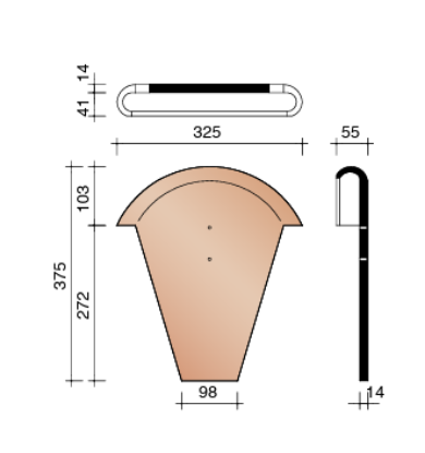 Afbeeldingen van Koramic stormpan 993/44 Kopplaat voor Sarking (1241) Leikleur