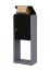 Image de Brievenbus KB003 blauwe hardsteen/aluminium zwart