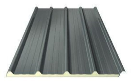 Picture of Ecopaneel antraciet GS40 met 3cm isolatie 4.10m