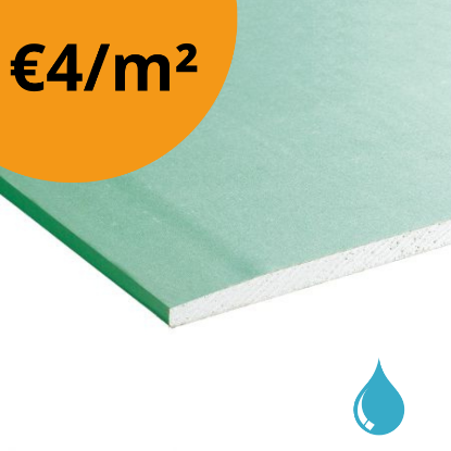Afbeeldingen van Gipsplaat Groen WR AK 250x0.60 13mm LOT